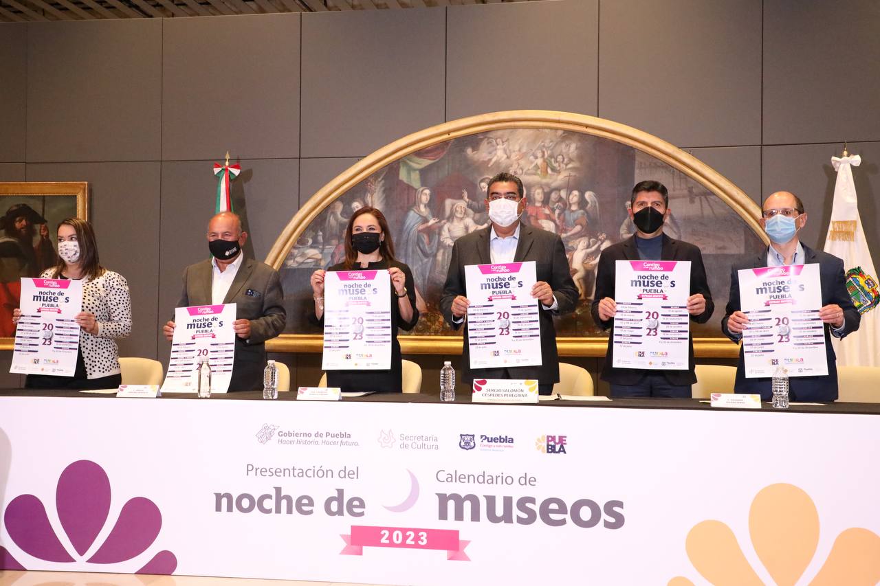 En colaboración Eduardo Rivera y Sergio Salomón presentan programa 2023 de Noche de Museos