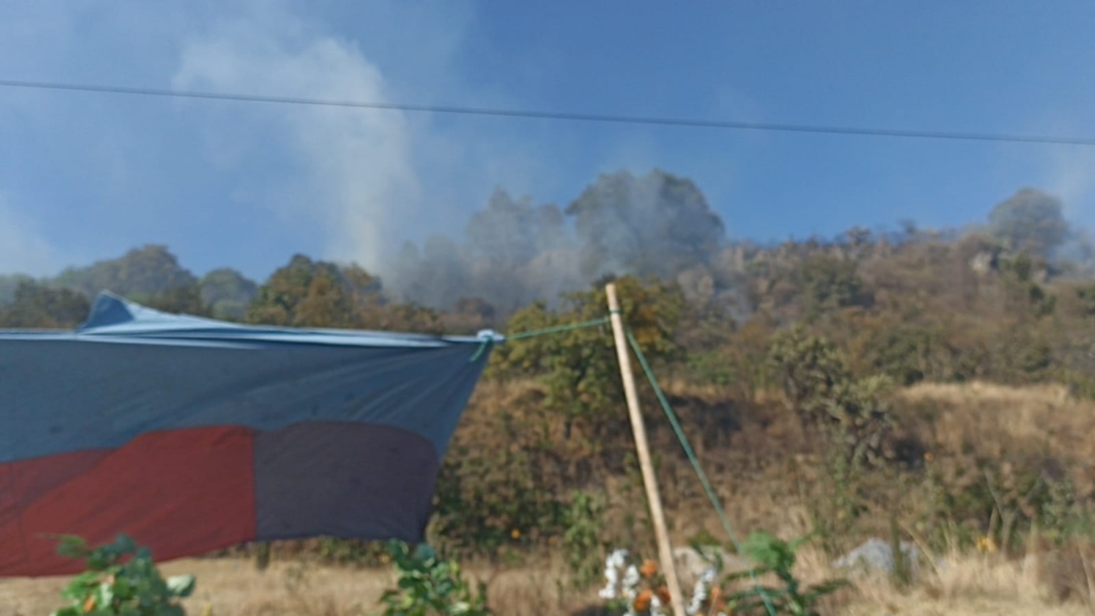 A la alza incendios de pastizales en Tlaxcala 