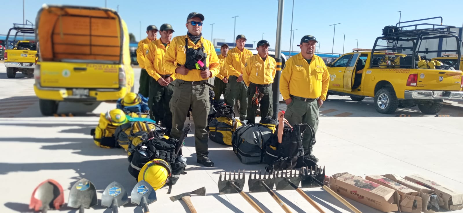 Brigada corta-fuego de Tlaxcala se une a combatientes de incendios en chile