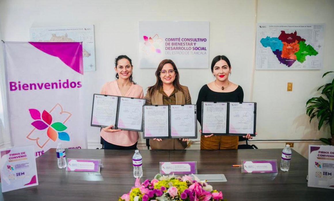 Secretaría de Bienestar e IEM suman acciones para empoderar tlaxcaltecas