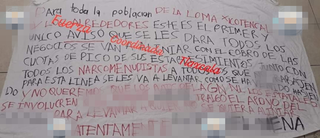 Amenazan a comerciantes de la Loma Xicohténcatl con cobro de piso