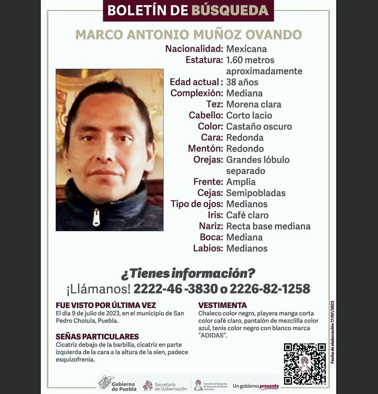 Alerta Amber por desaparición de Valeria Gómez y Marco Antonio Muñoz en San Pedro Cholula