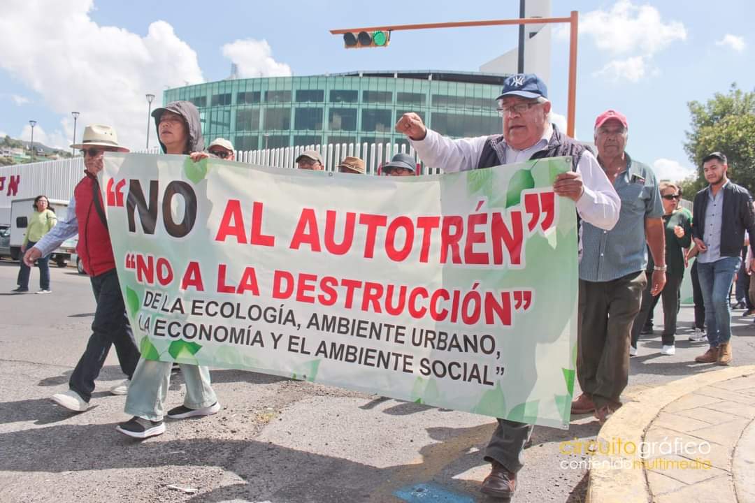 Preparan capitalinos nueva marcha en contra del Autotrén