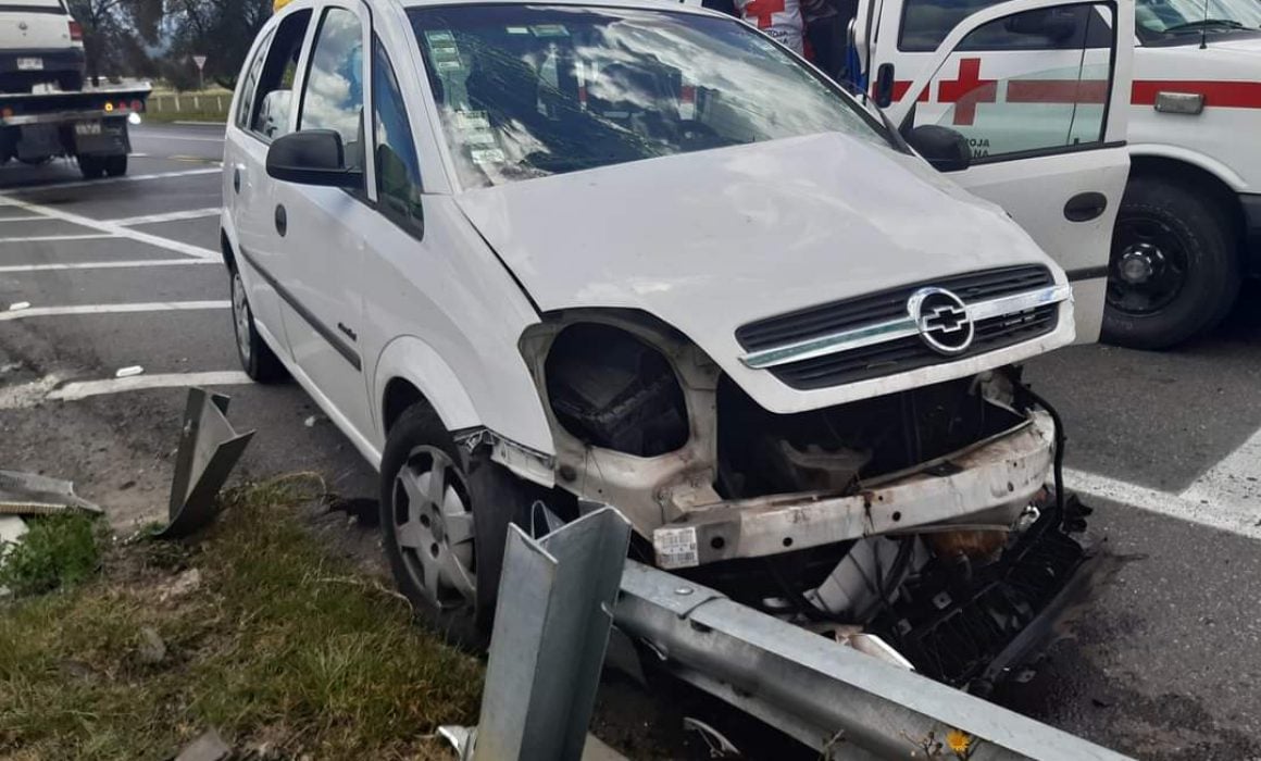 Carambola en la Amozoc-Perote deja dos lesionados, en Zitlaltepec