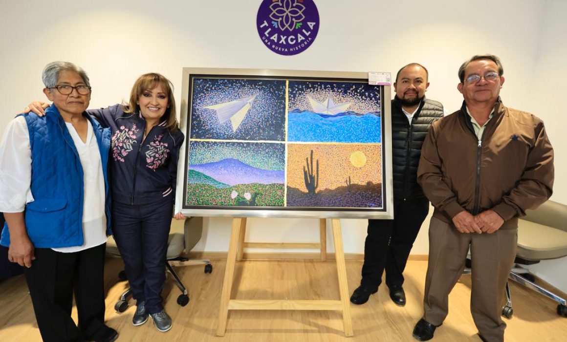 Inaugura Lorena Cuéllar exposición el color de las emociones en el C5i