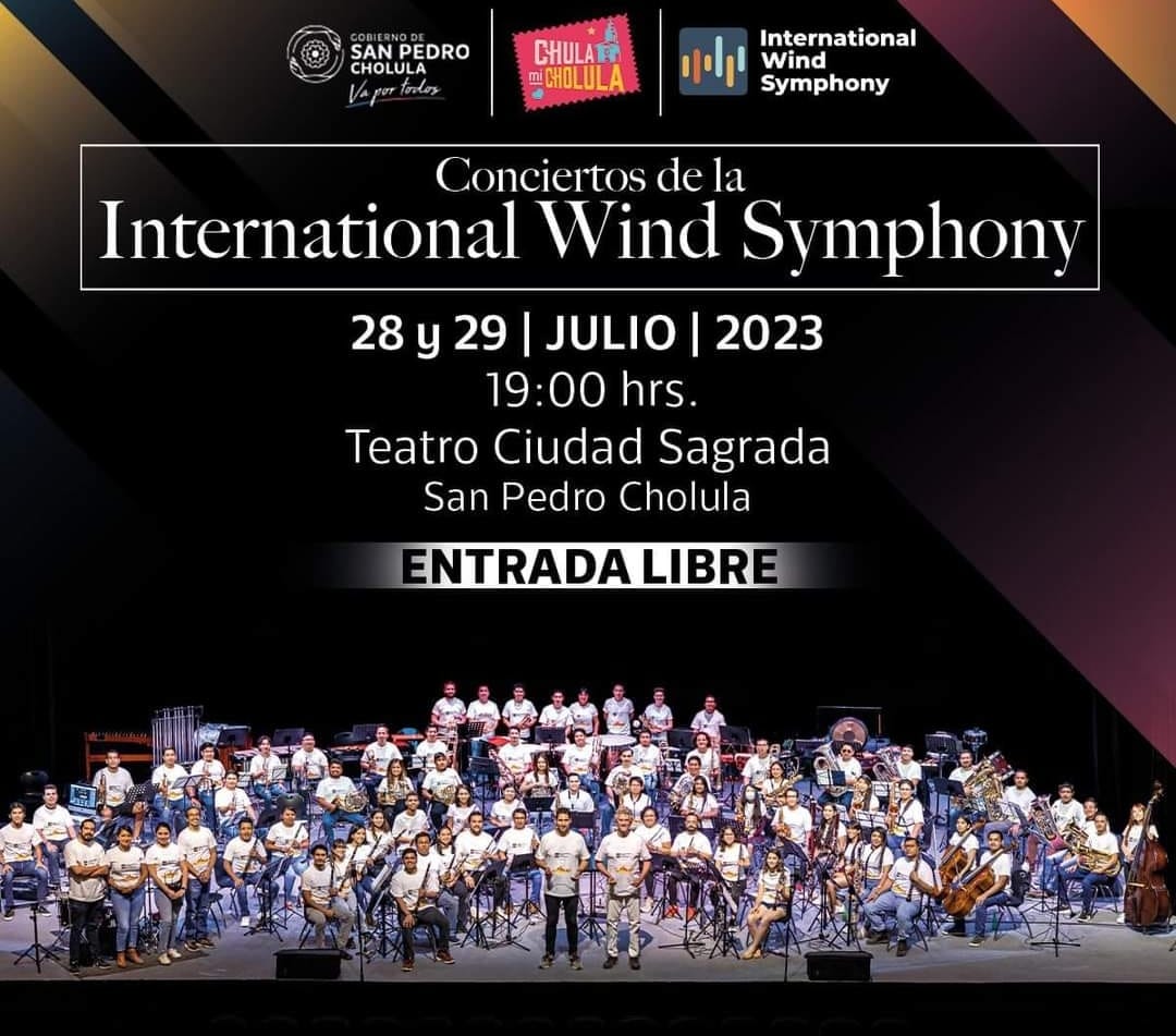 The International Wind Symphony en ciudad sagrada los días 28 y 29 de julio