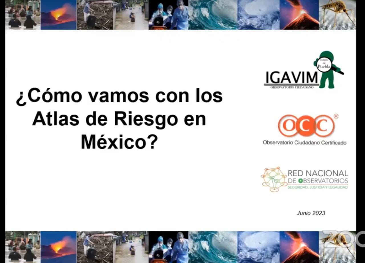 Tlaxcala sin actualización de atlas de riesgo municipales: IGAVIM