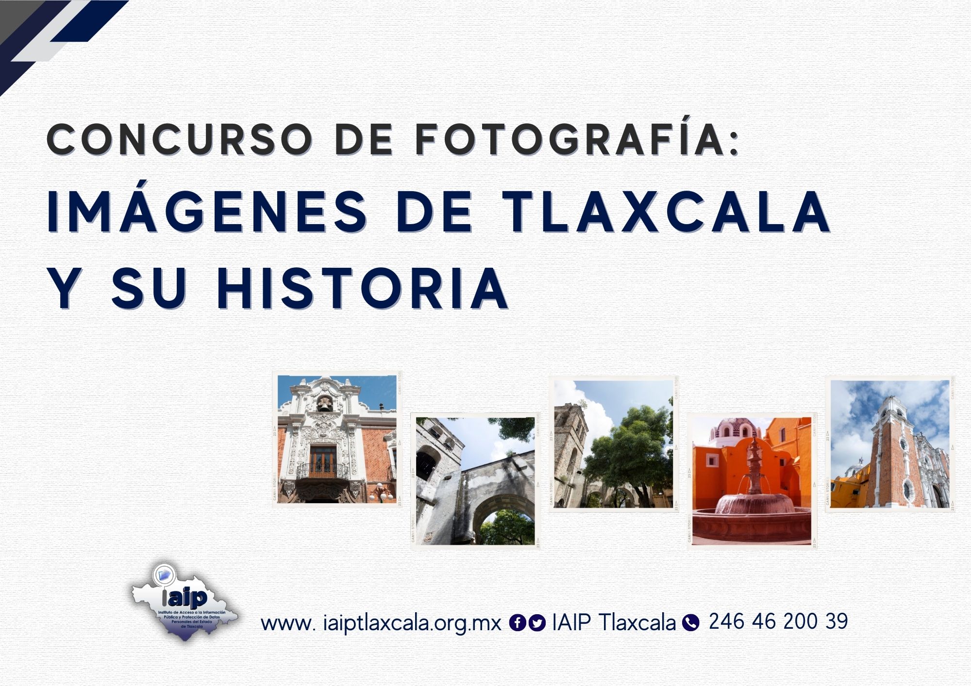 Premiará IAIP y Congreso local, fotografía que refleje la historia de Tlaxcala