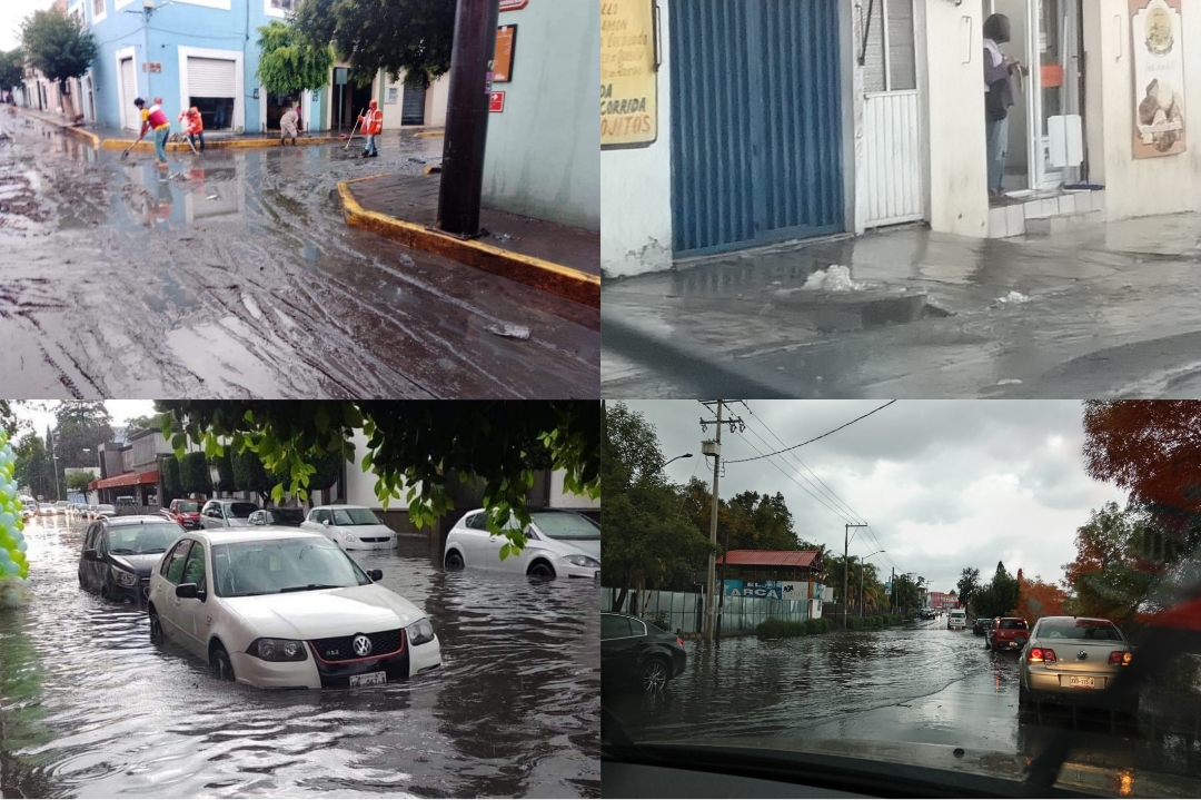 Intensa lluvia provoca caos en la capital; hogares, negocios y calles inundadas