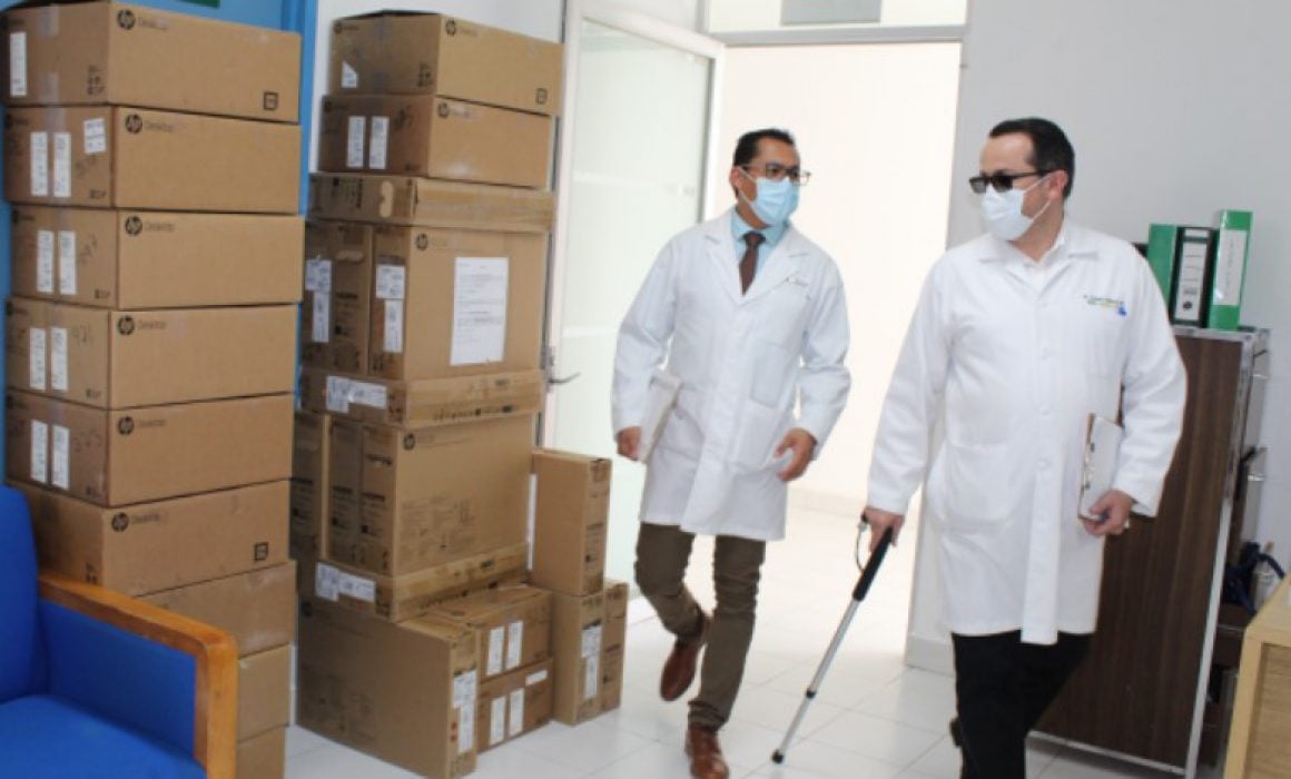 Recibe Hospital IMSS Bienestar de Tlaxco nuevo equipamiento de cómputo