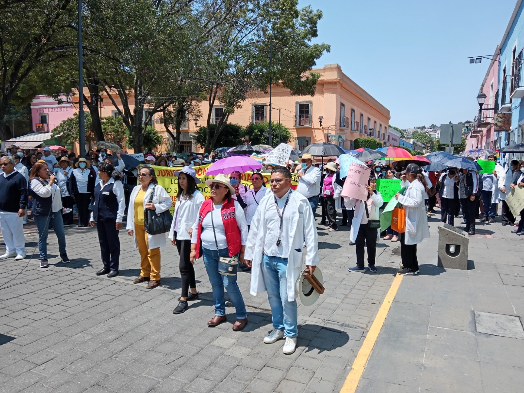 Ignora Lorena Cuéllar a trabajadores de salud, más de 11 años esperando basificación
