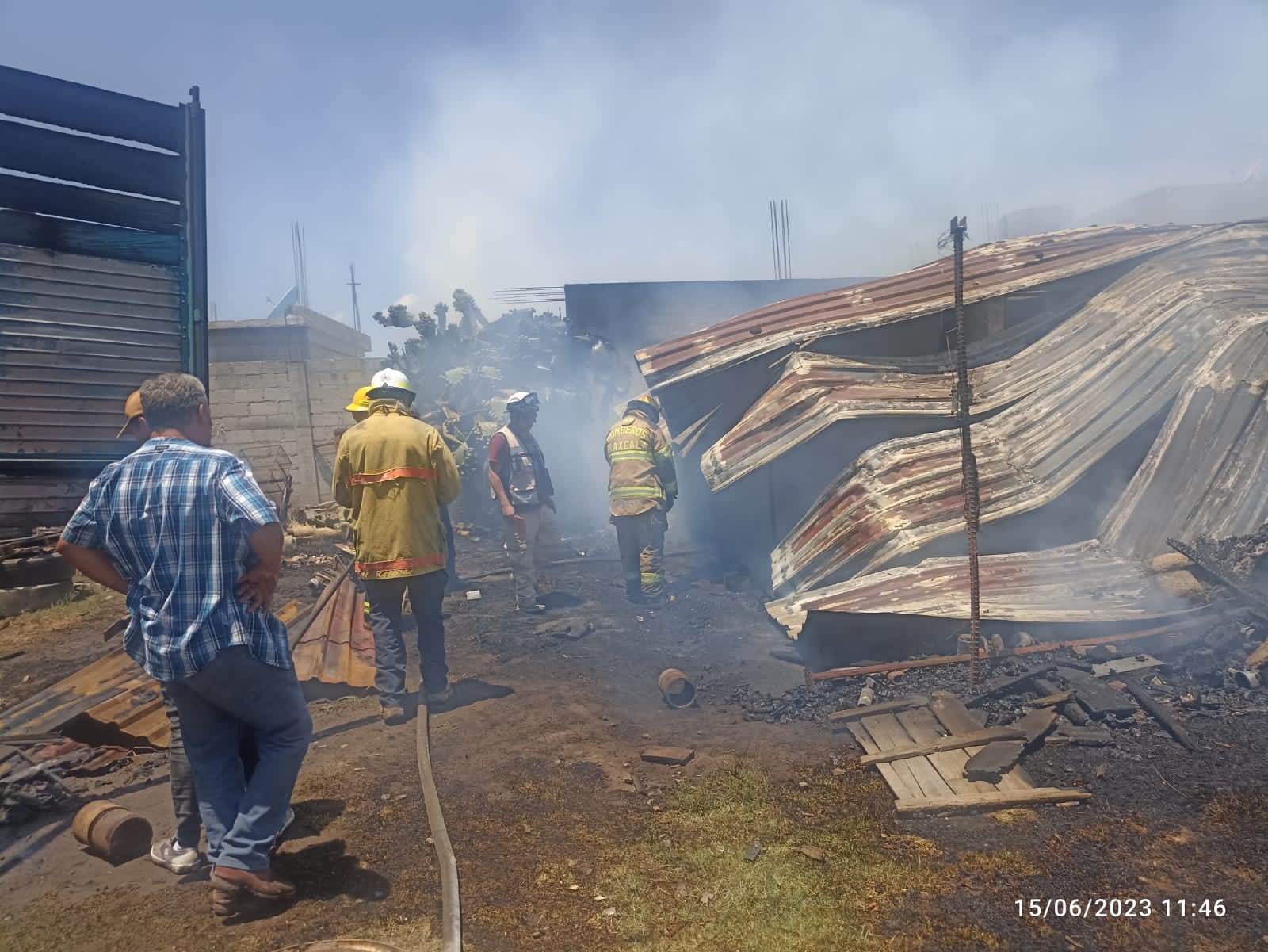 Explota tambo con combustible y genera incendio en #Calpulalpan