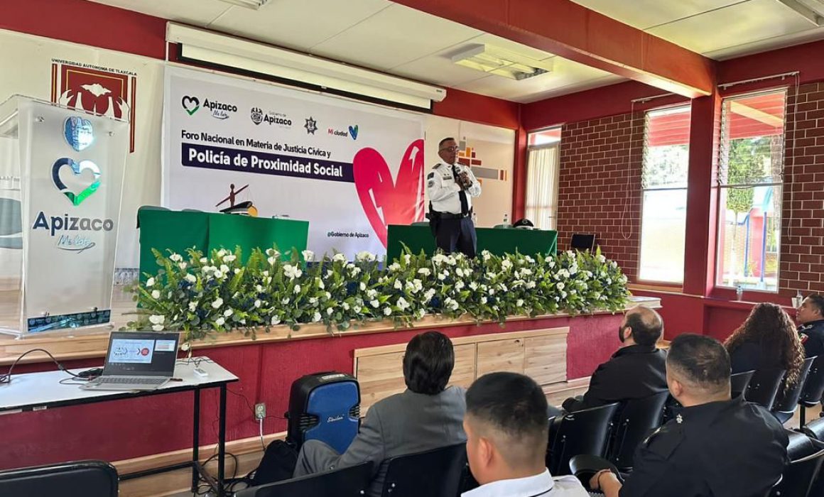 Participa Policía de Chiautempan en Foro de Justicia Cívica y Proximidad