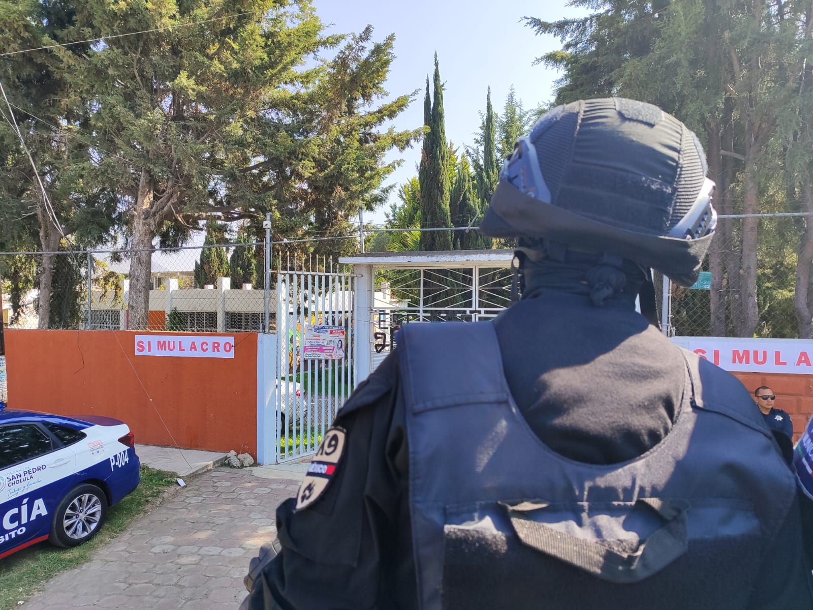 San Pedro Cholula realiza primer simulacro preventivo de seguridad en secundaria de Acuexcomac