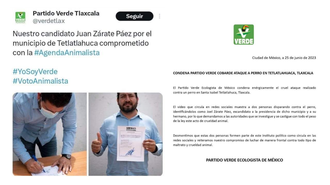 Condena PVEM atentado contra can en Tetlatlahuca, desconoce a ex candidato