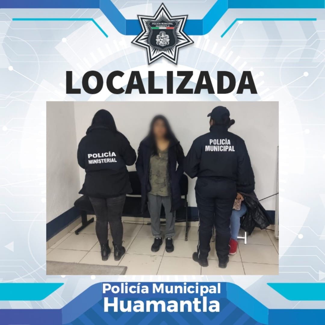 Localizan a mujer desaparecida en Huamantla 