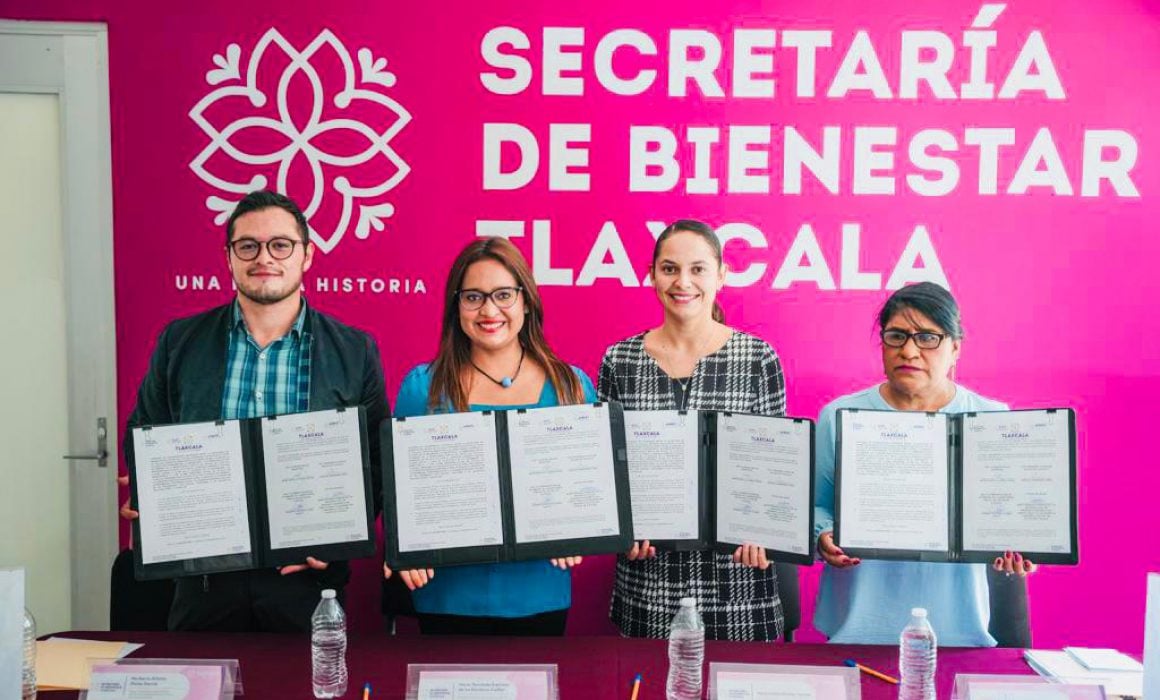 Firman Secretaría de Bienestar, Beneficencia Pública y PCET convenio