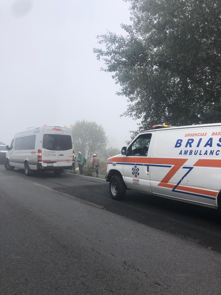 Lesionan a motociclista tras embestirlo sobre la carretera Huamantla-Atltzayanca