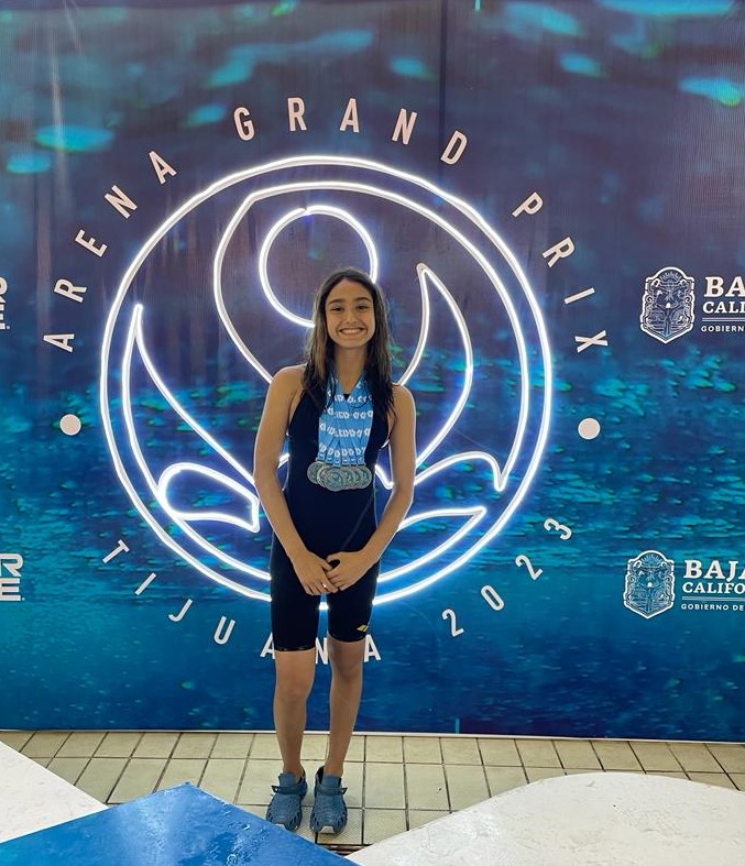 La nadadora poblana Melissa Martinez brilló en el Grand Prix en Tijuana 