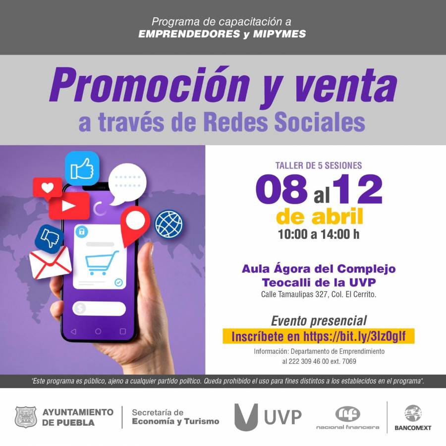  Continúan las capacitaciones para emprendedores y mipymes en Puebla