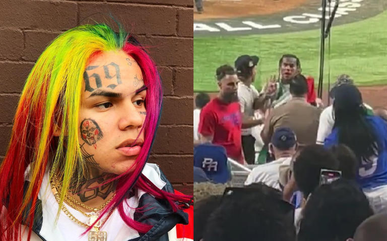 Rapero 6ix9ine participa en pelea contra aficionados de Puerto Rico en el Clásico Mundial de Beisbol 2023 (Vídeo)