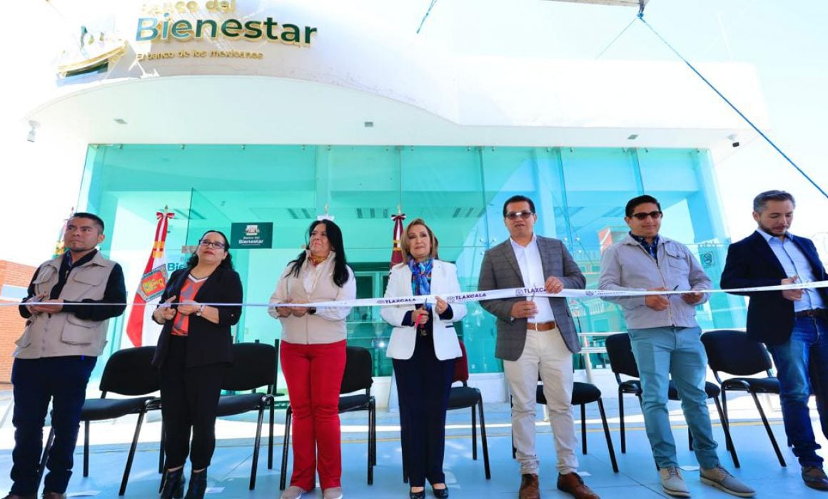 Inauguró Lorena Cuéllar Banco del Bienestar en Terrenate