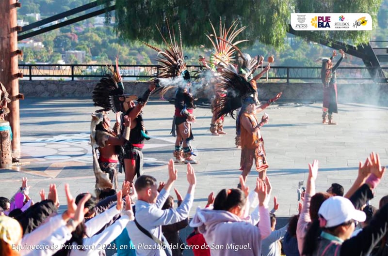 Actividades de equinoccio de primavera 2023 en Atlixco reúnen a más de 35 mil personas