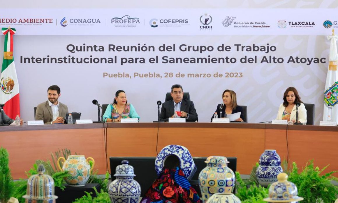 Refrendó Lorena Cuéllar compromiso de saneamiento del Alto Atoyac
