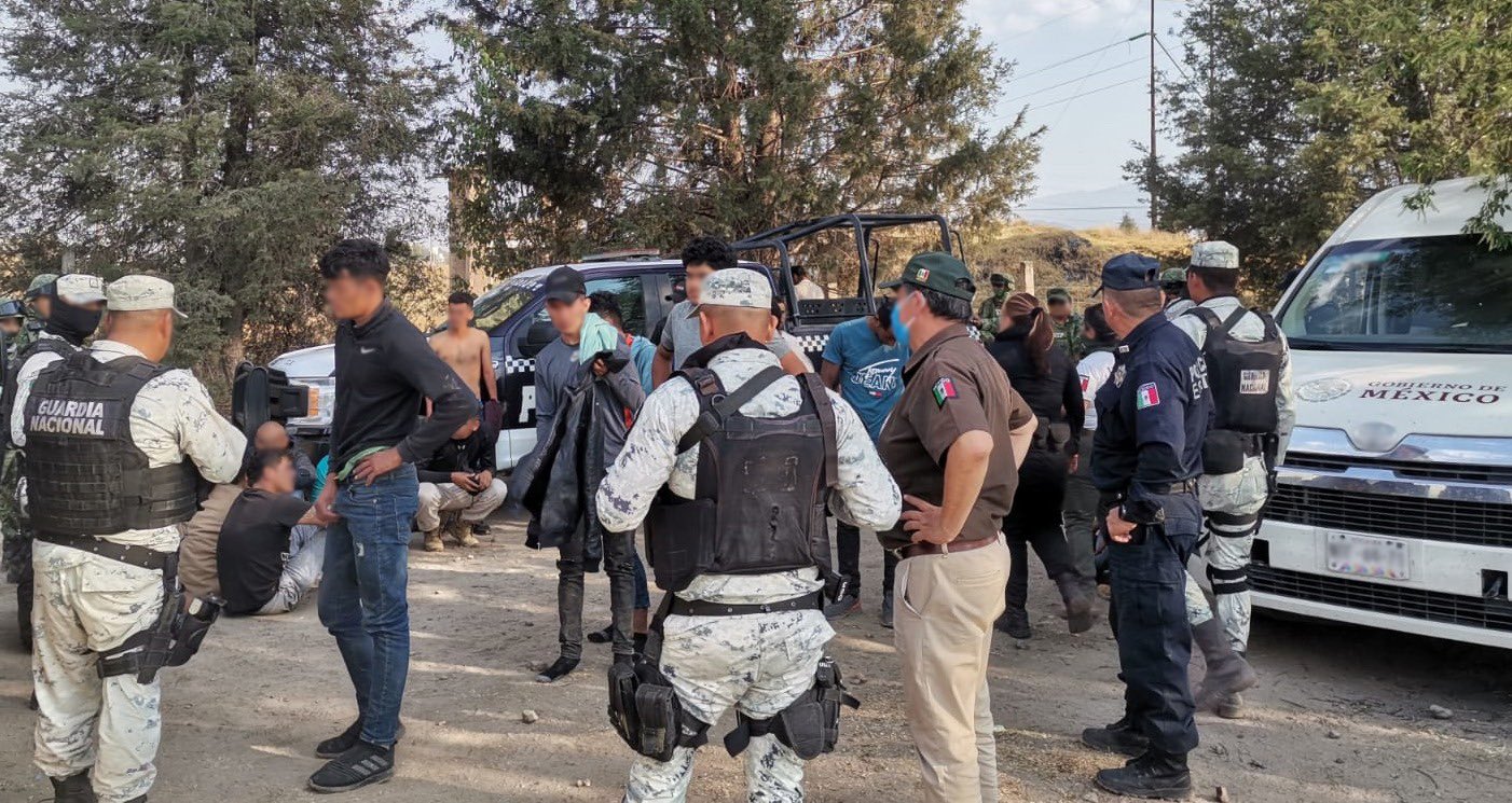 Rescata Guardia Nacional a 40 migrantes en Apizaco