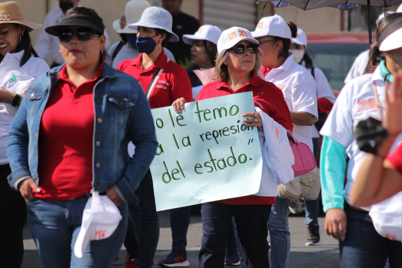 Registra Tlaxcala fortísima participación en movilización del Día del Trabajo