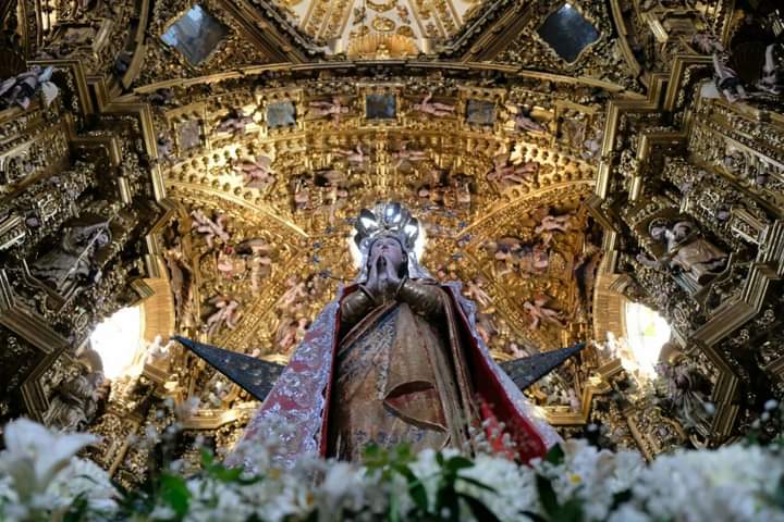 Preparan feligreses la bajada de Ocotlán en Tlaxcala