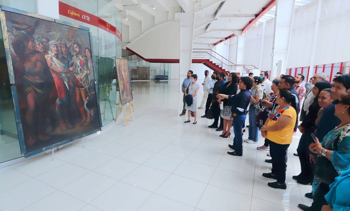 Exhibe UATX muestra pictórica dedicada a Xicohténcatl