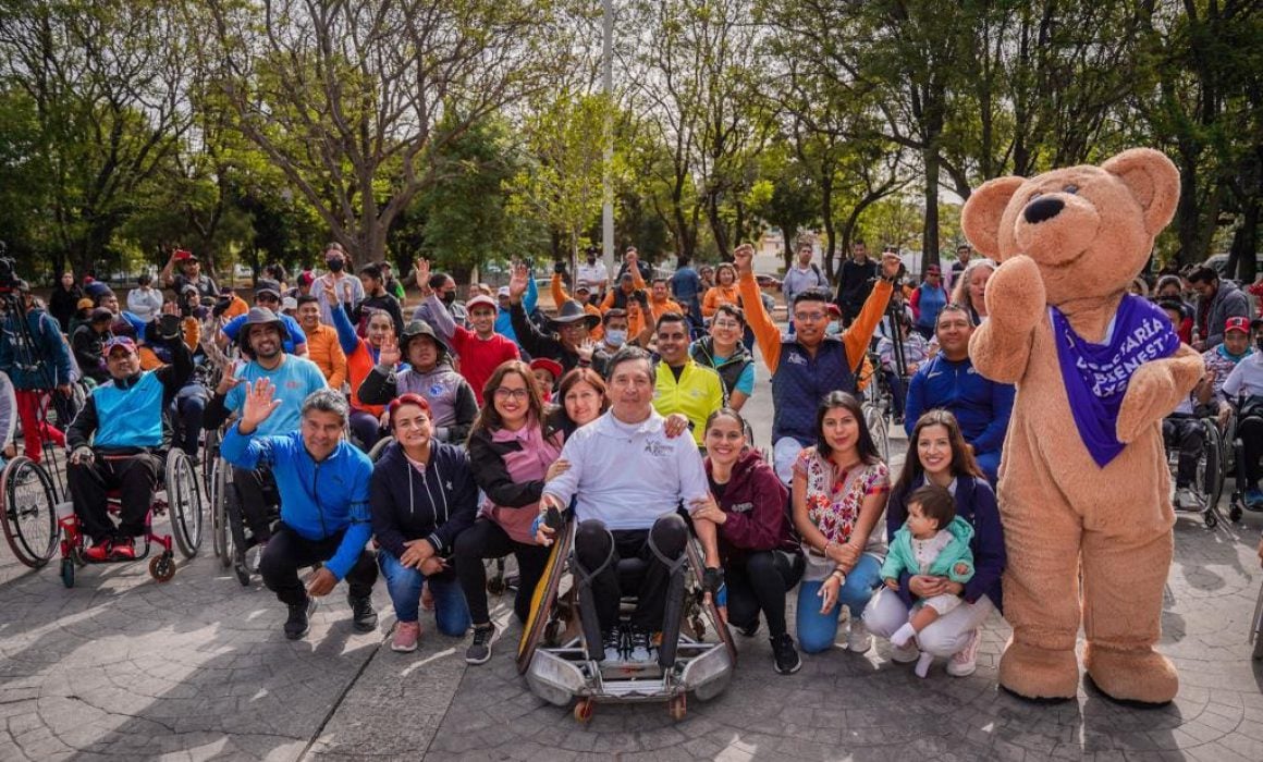 Primera Rodada Nacional por Inclusión más 400 personas en silla de ruedas