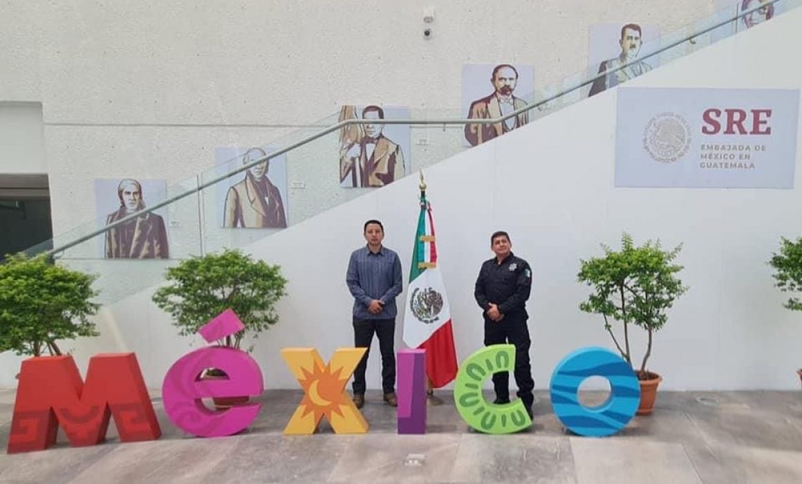 Policía de Chiautempan capacita a homólogos de Guatemala