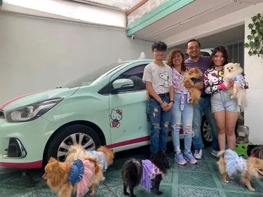 Kitty Móvil causa sensación en las calles de Puebla