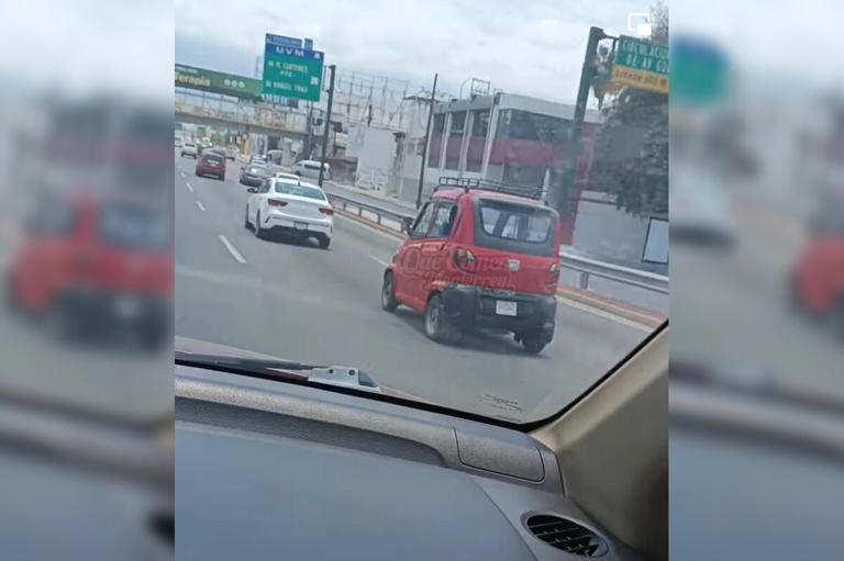 Captan presunto auto chino eléctrico de 20 mil pesos circulando en calles de México