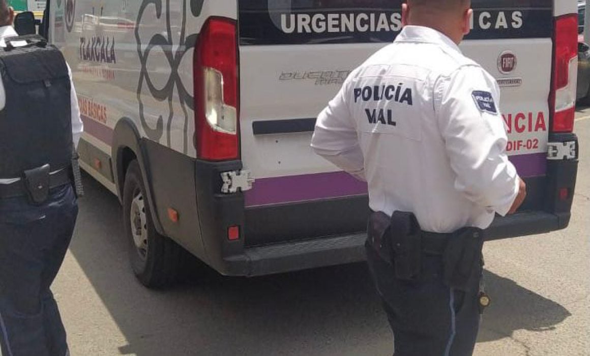 Atiende policía de Chiautempan reporte de hombre lesionado