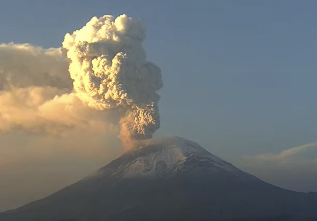Alerta del volcán Popocatépetl podría regrese a amarillo fase dos 