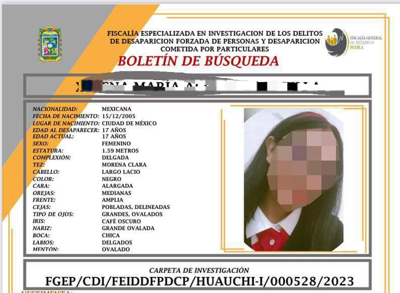 Menor de edad poblana se reporta lesionada por agresión por su pareja, en San Pablo del Monte