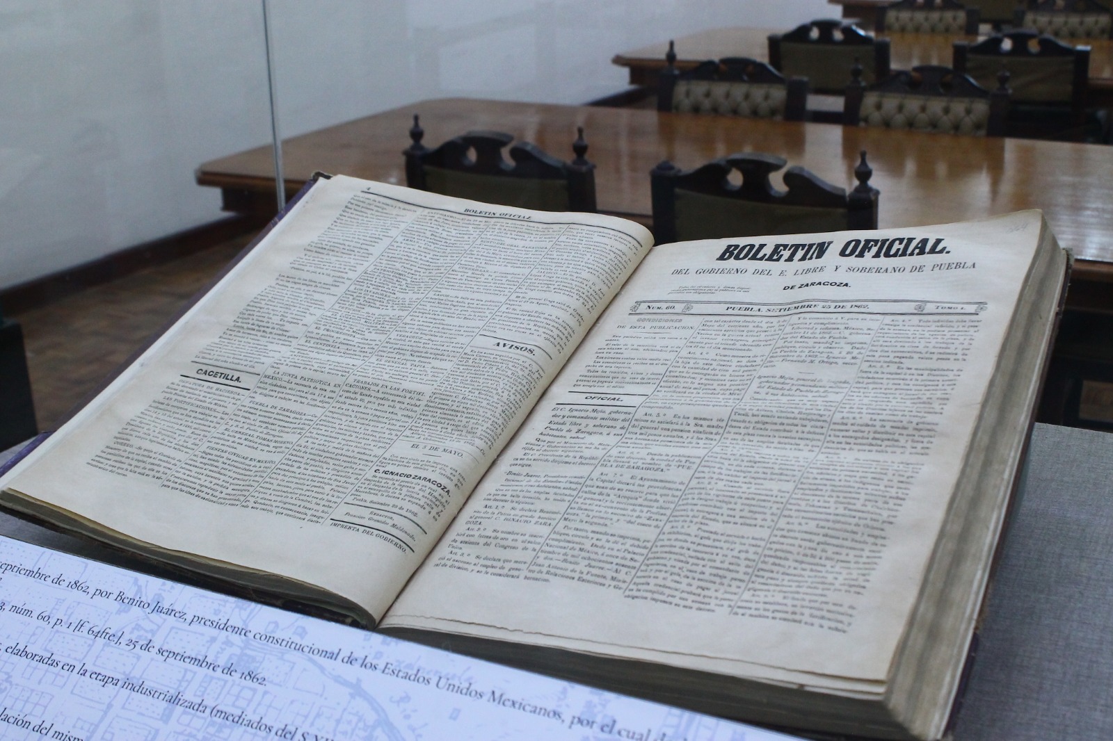 Palacio Municipal de Puebla exhibe documentos históricos sobre la Batalla del 5 de Mayo