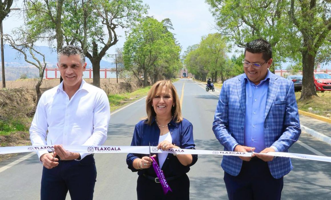 Entregó Lorena Cuéllar rehabilitación de carretera Calpulalpan-La Soledad