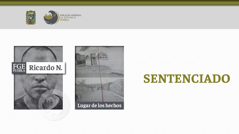 Ricardo N. es sentenciado a 37 años de prisión por el homicidio de un hombre en Atlixco