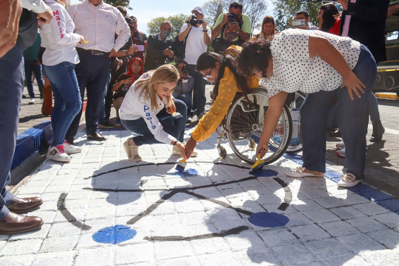 San Pedro Cholula es el primer municipio de Puebla en adoptar el símbolo de accesibilidad universal