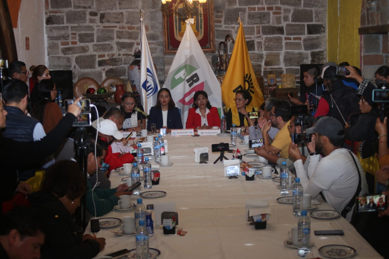 Trabajará PRI, PAN y PRD de Tlaxcala a favor de Xóchitl Gálvez