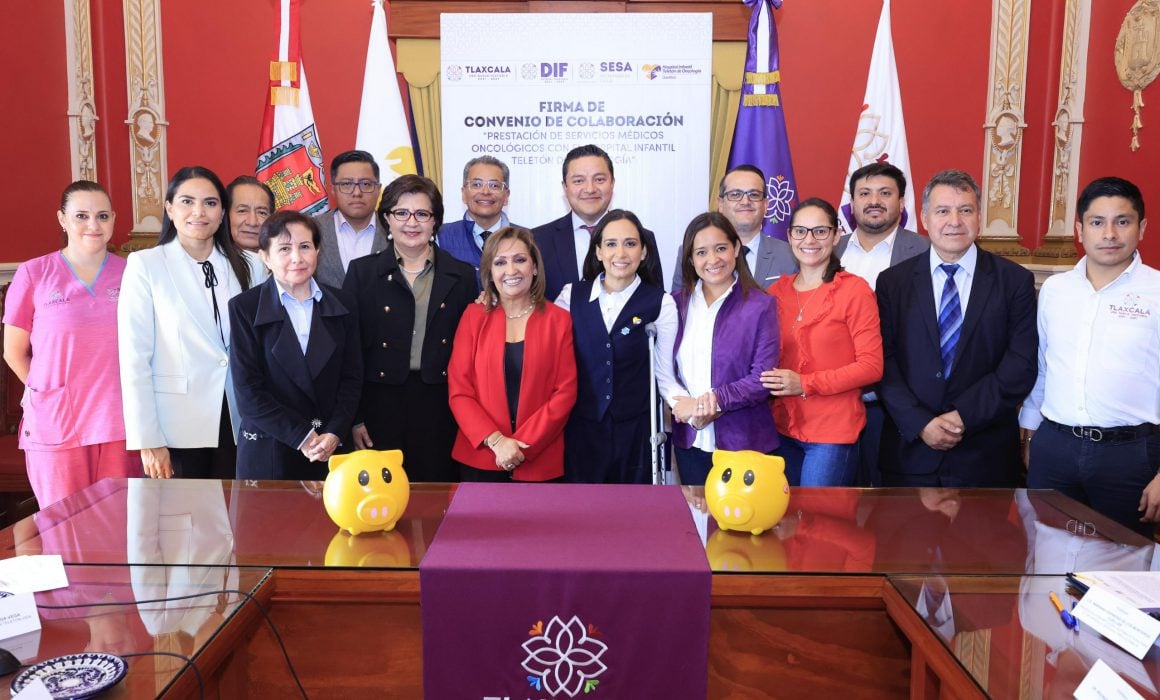 Firmó Lorena Cuéllar convenio con el Hospital Infantil Teletón