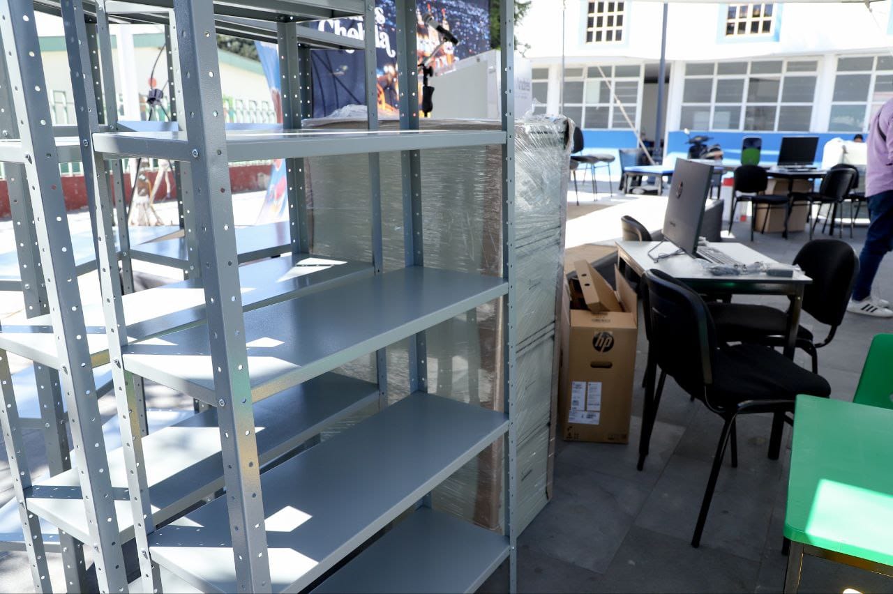 inicia Mundo Tlatehui equipamiento de las bibliotecas de San Andrés Cholula