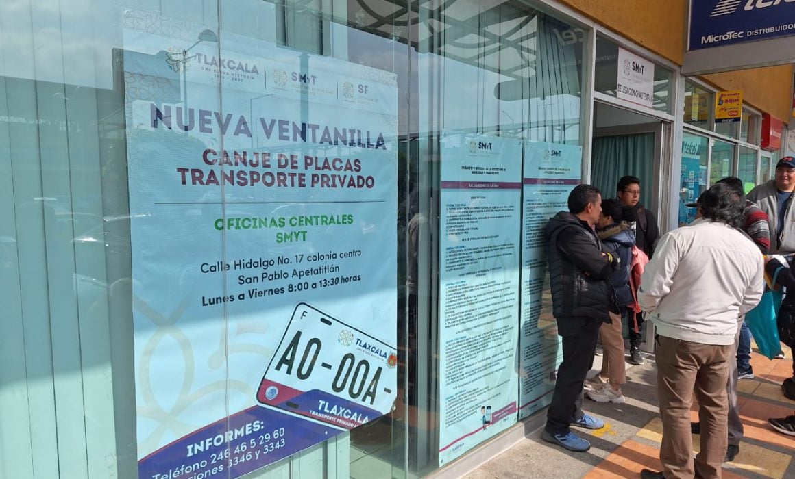 Mantiene SMYT canje de placas en delegaciones y oficinas centrales