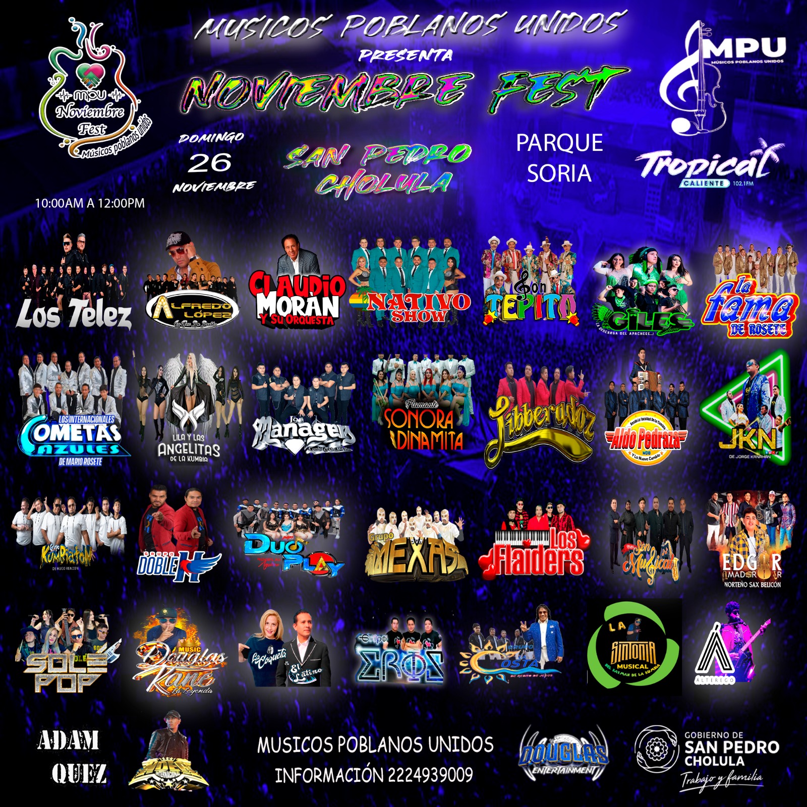 Noviembre Fest 2023 en el Festival Vaniloquio: Un maratón musical gratuito en Parque Soria