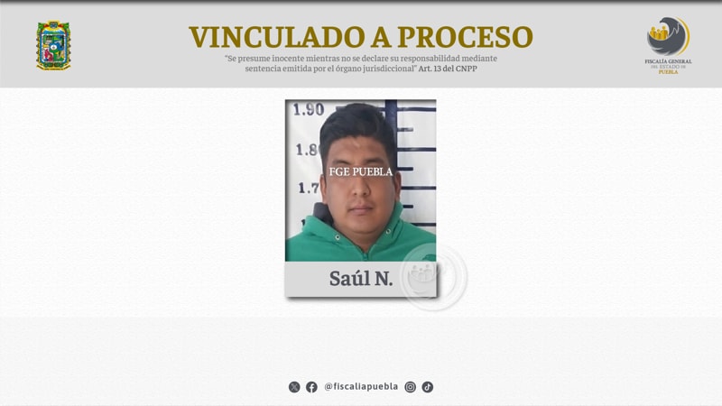 Saúl N. es enviado a prisión por presunto narcomenudeo en Moyotzingo