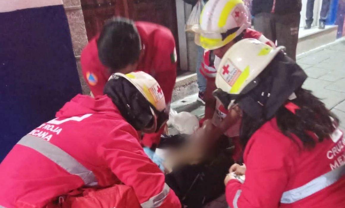 Atiende PC de Huamantla reporte de una persona que yacía en la vía publica